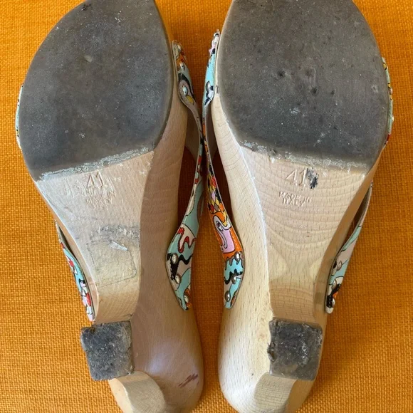 VINTAGE 💝EMILIO PUCCI PLATFORM SLIDES💝HP - Picture 11 of 12
